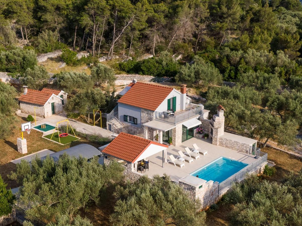 Villa Barbara - Olive Paradise, With Chlorine-Free Pool 尼亚卢卡 外观 照片