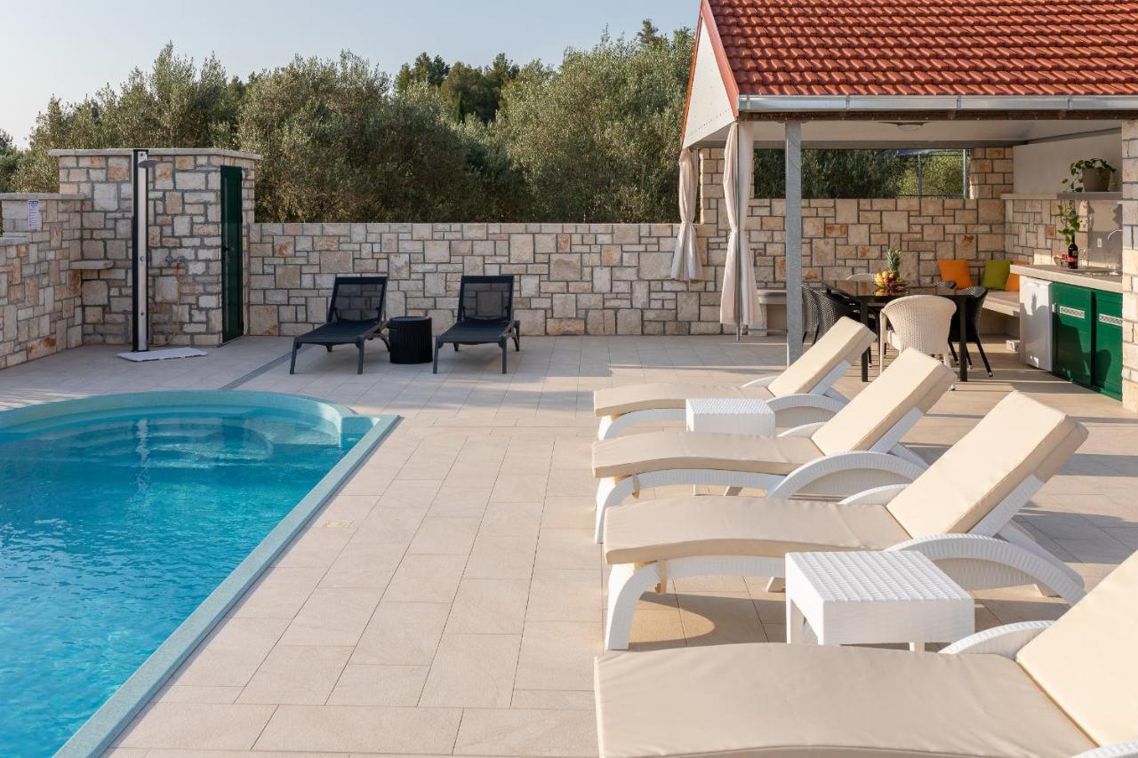 Villa Barbara - Olive Paradise, With Chlorine-Free Pool 尼亚卢卡 外观 照片